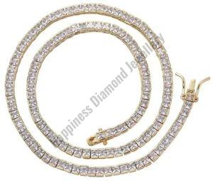 Princess Cut Iced Out Tennis Chain