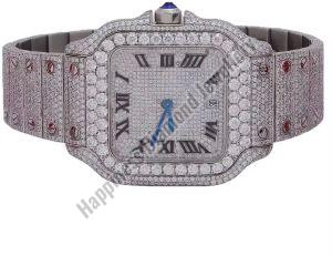 Sterling Silver Luxury Iced Watch