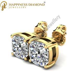 Ladies Gold Stud Earrings