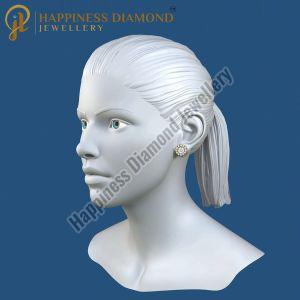 Ladies Diamond Stud Earrings