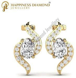 Ladies Oval Drop Earrings