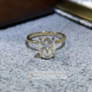 Oval Cut Solitaire Wedding Ring