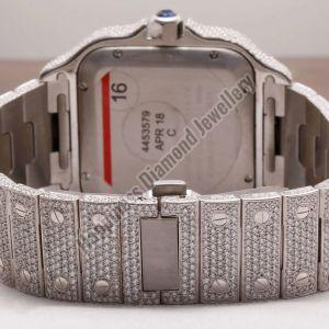 Luxurious Full Iced Out Big Dial Watch