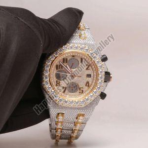 Chrono Full Iced Out Watch