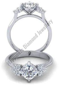 Cushion Cut Gold Ring