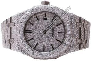 Custom Bezel Iced Out Watch