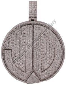 Customize Silver Iced Out Pendant