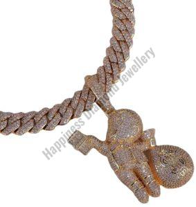 Cute Cartoon Cubic Iced Out Pendant