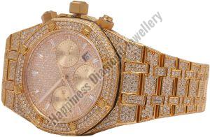 Gold Customization Iced Out Watch