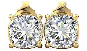 Ladies Cushion Stud Earrings