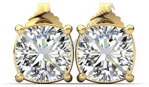 Ladies Gold Stud Earrings