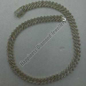 Silver Cuban Link Iced Out Chain