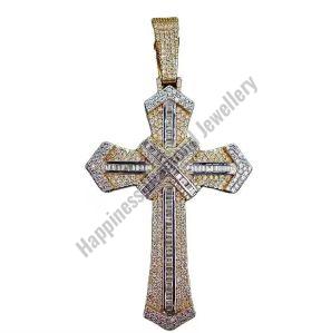 Unisex Cross Iced Out Pendant