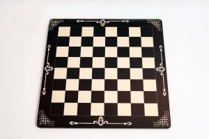 CHS-016 Black Anegre & Whitened Erable Wooden Chess Board