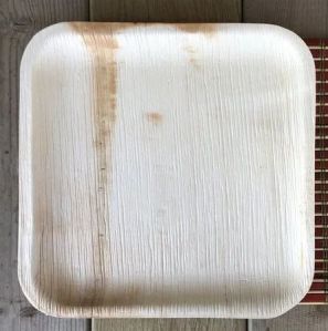 8 Inch Square Areca Palm Leaf Plate