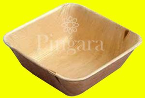 Plain Areca 6 Inch Square Bowl