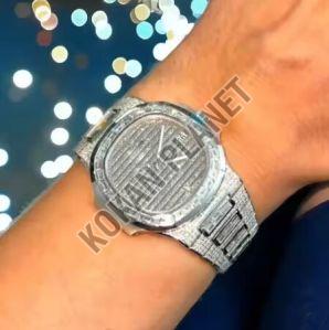 Limited Edition New Arrival Platonic Diamond Fully Iced-Out Hip Hop Watch