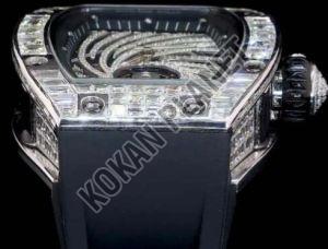 Mens Best Quality Luxury Automatic Iced Out Moissanite Hip Hop Watch