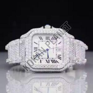 Mens Exclusively Luxury Fully Iced Out Hip Hop Watch