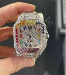 Mens Luxury Hip Hop Diamond Watch
