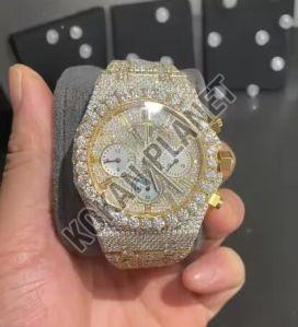 Mens Sky Drive VVSD Luxury Moissanite Diamond Watch