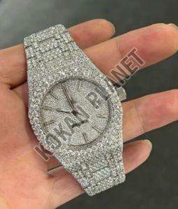 Mens Super Luxury Moissanite Mechanical Watch