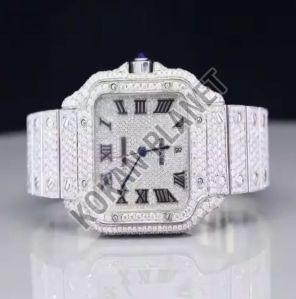 Modern Luxury Fully Iced-Out Hip Hop Automatic Watch
