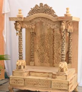 Carved Wooden Puja Mandir