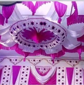 wedding pink ceiling parda shamiyana