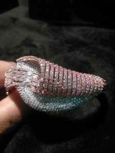 AAA Quality Rose Gold American Diamond Bracelet
