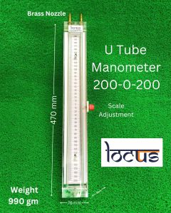 U Tube Manometer 200-0-200