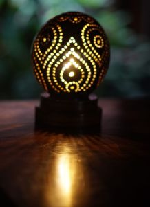 Customisable Coconut Shell Table Lamp