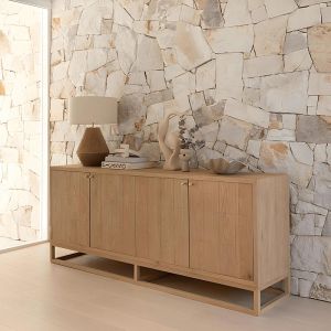 LISEN Wooden Sideboard Cabinet