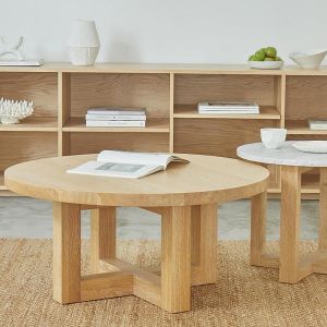 LUXA Round  Wooden Coffee Table