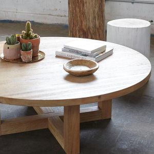 LUXA Round  Wooden Coffee Table