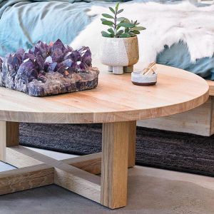 LUXA Round  Wooden Coffee Table