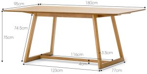 OSTEND Wooden Dining Table