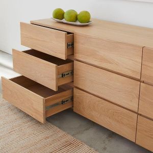 Utopia European Oak Wood Dresser