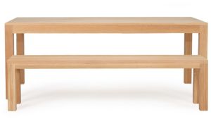 Vallet European Oak Wood Dining Table