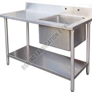 Stainless Steel Table with Sink