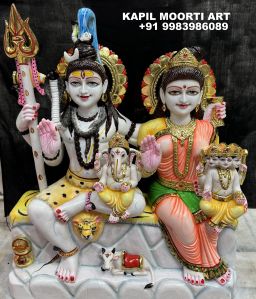 Marble Shankar Parvati Moorti