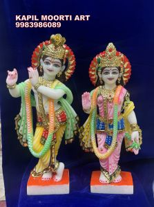 Marble Radha Krishna Moorti