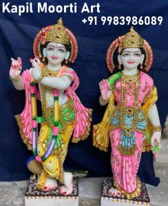 Marble Radha Krishna Moorti
