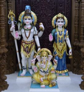 Marble Shankar Parvati Moorti