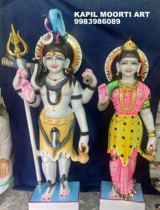 Marble Shankar Parvati Moorti