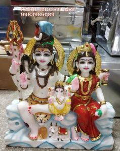 Marble Shankar Parvati Moorti