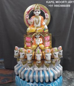 Marble Surya Dev Moorti