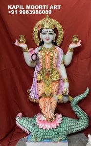 Marble Ganga Mata Moorti