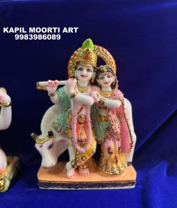 Marble Jugal Jodi Radha Krishna Moorti