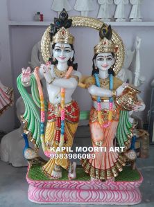 Marble Jugal Jodi Radha Krishna Moorti